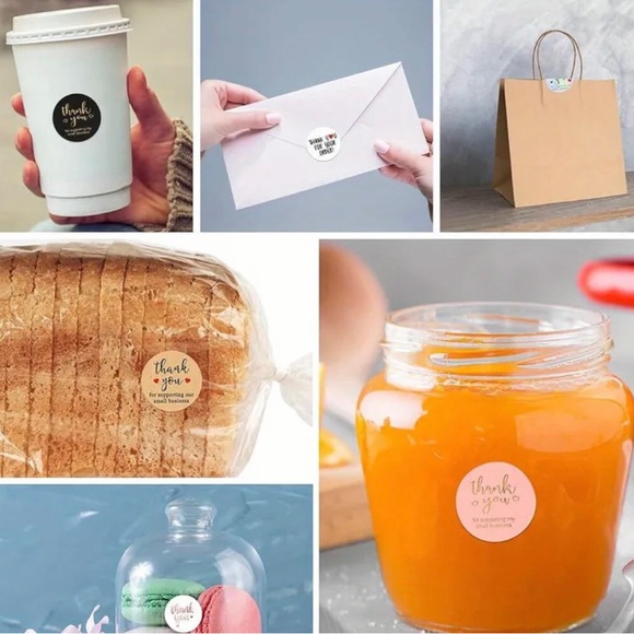 “Thank You for Supporting My Small Business” Stickers. 1 roll of 500 stickers. - Picture 4 of 7